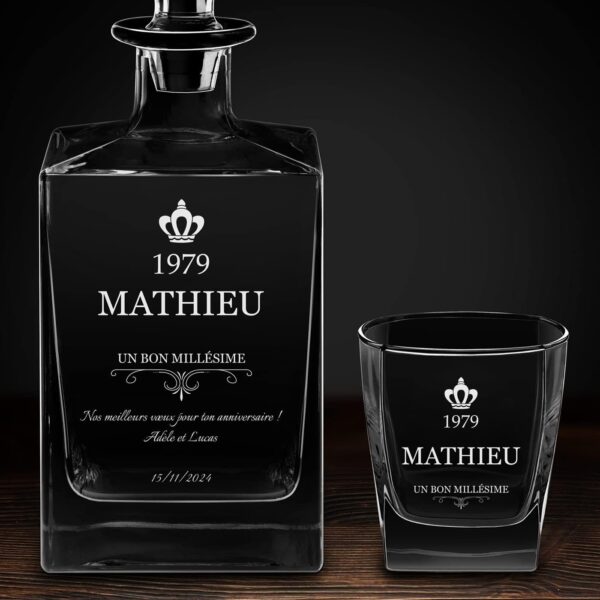 Ensemble service à Whisky personnalisable – Image 3